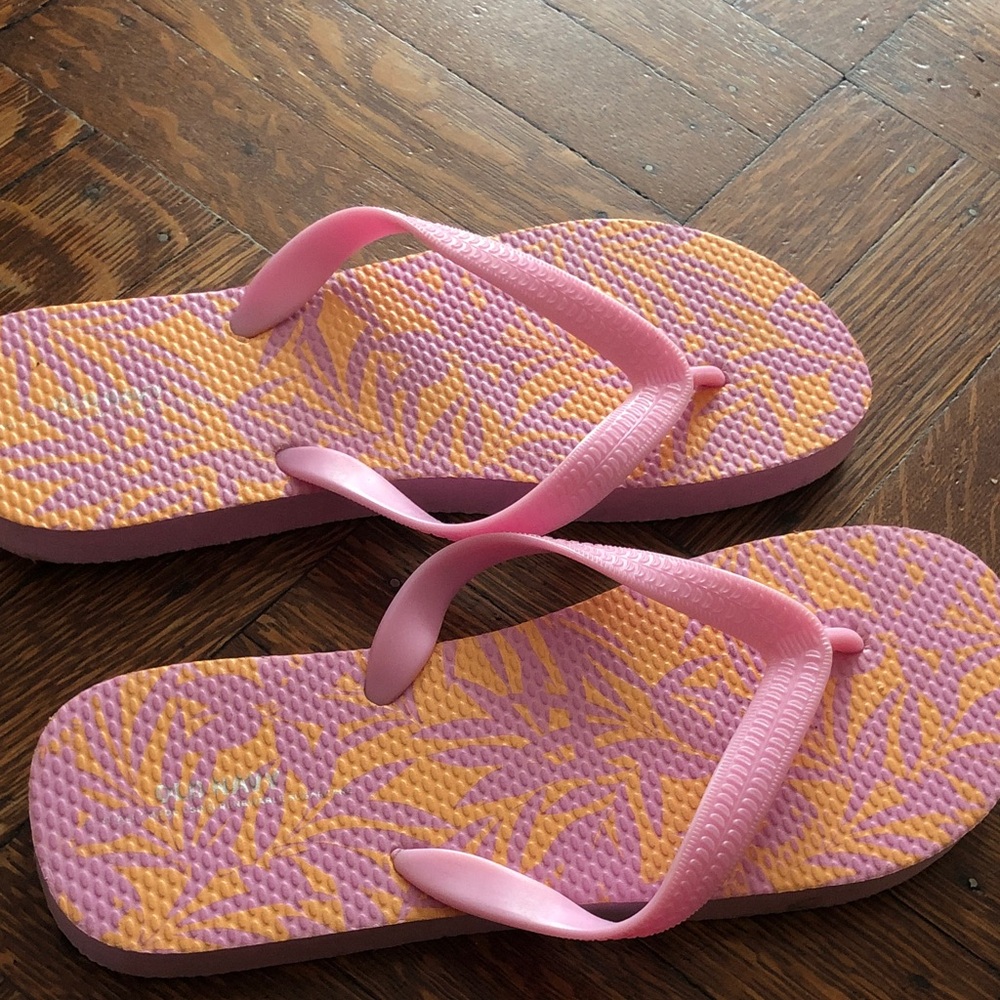 Old Navy Pink and Orange Slippers
